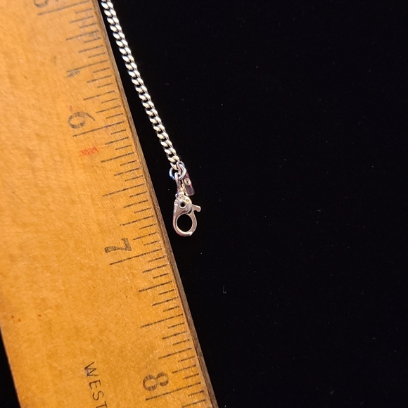 Vintage Monet Silver Bar 7 inch Bracelet - Picture 3 of 4